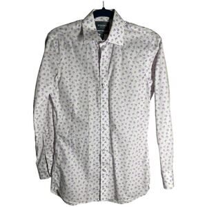 Bonobos Purple Floral Slim Fit Long Sleeve Casual Button Front Shirt